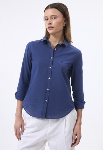 Camicia da donna di Felix Hardy in blu: frontale