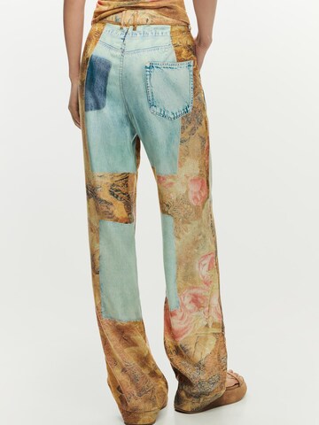 Desigual tavaline Püksid, värv kollane