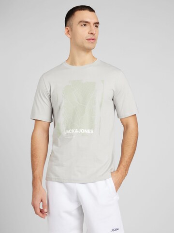 Maglietta 'CITY MAP' di JACK & JONES in verde: frontale