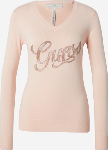 GUESS Pulover 'MYLA' | roza barva: sprednja stran