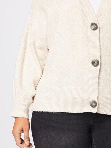 SAMOON Knit Cardigan in Beige