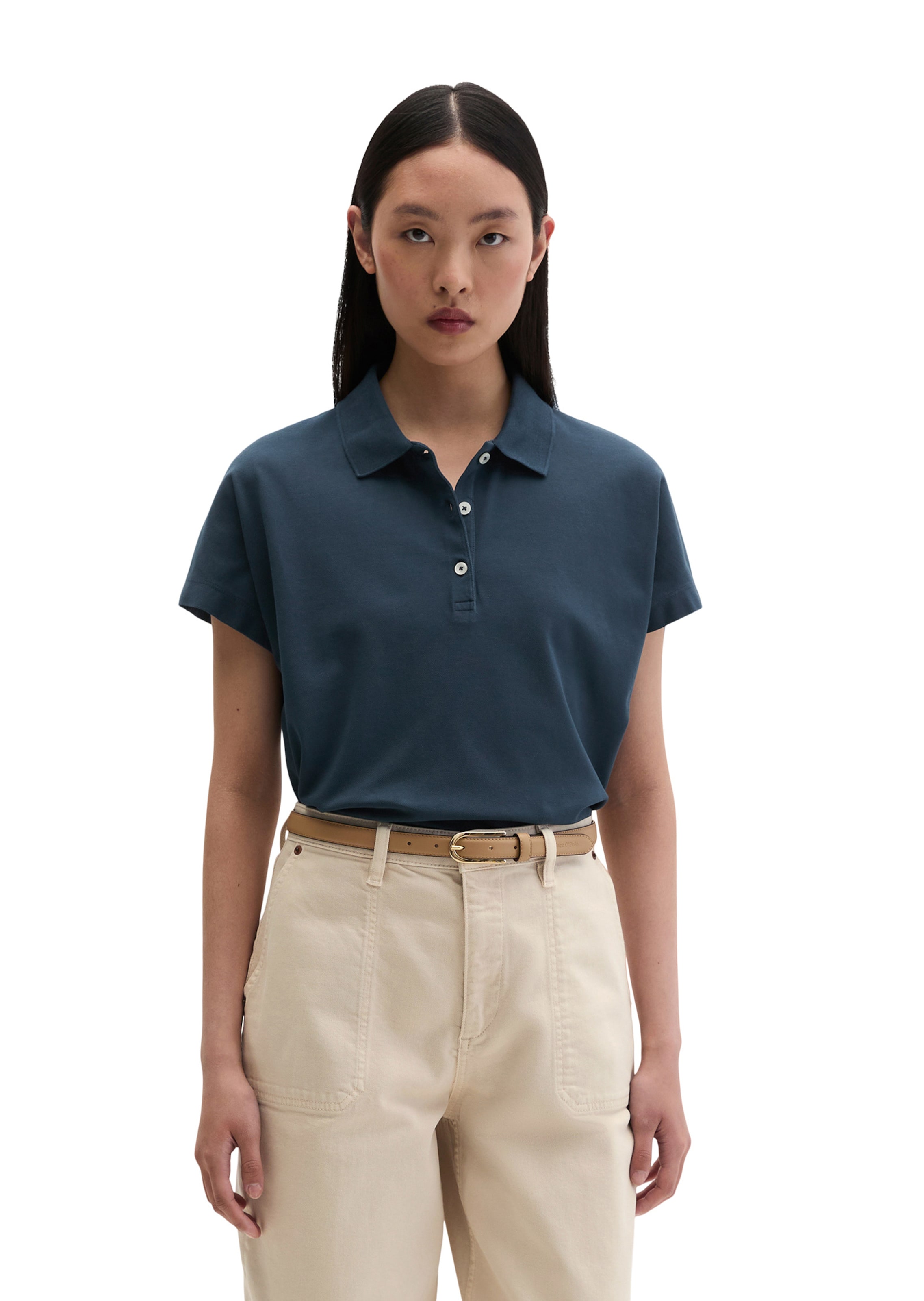 Marc O'Polo Shirt in Blauw: voorkant