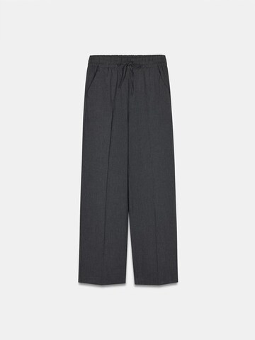 Dilvin Wide leg Trousers in Grey: front