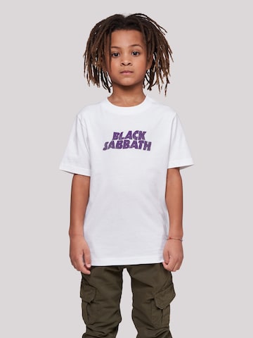 F4NT4STIC Shirt 'Black Sabbath' in Wit: voorkant