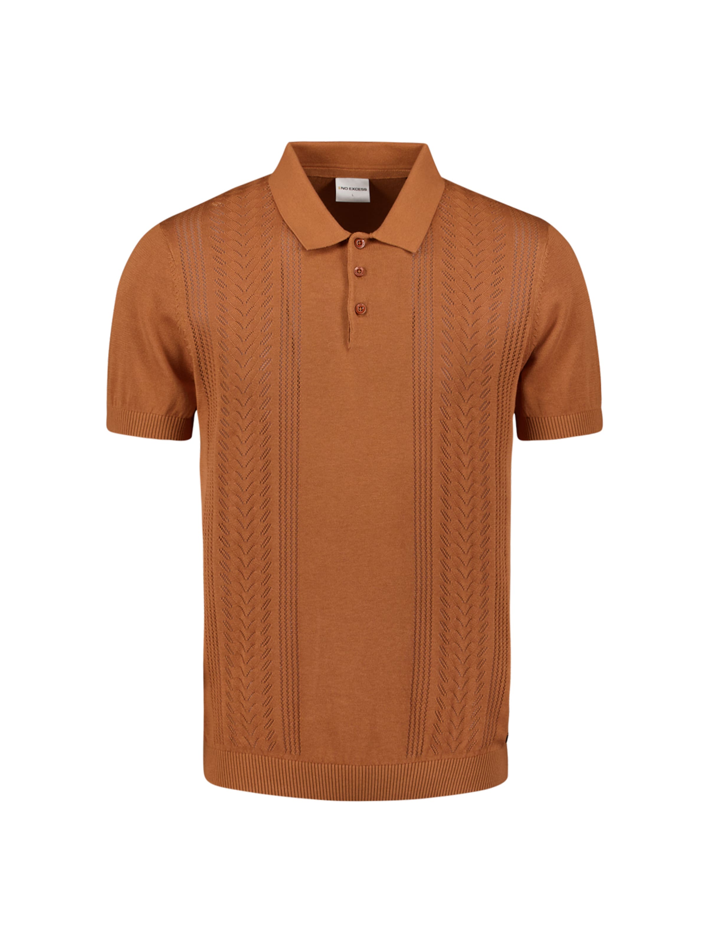 T-Shirt No Excess en marron : devant