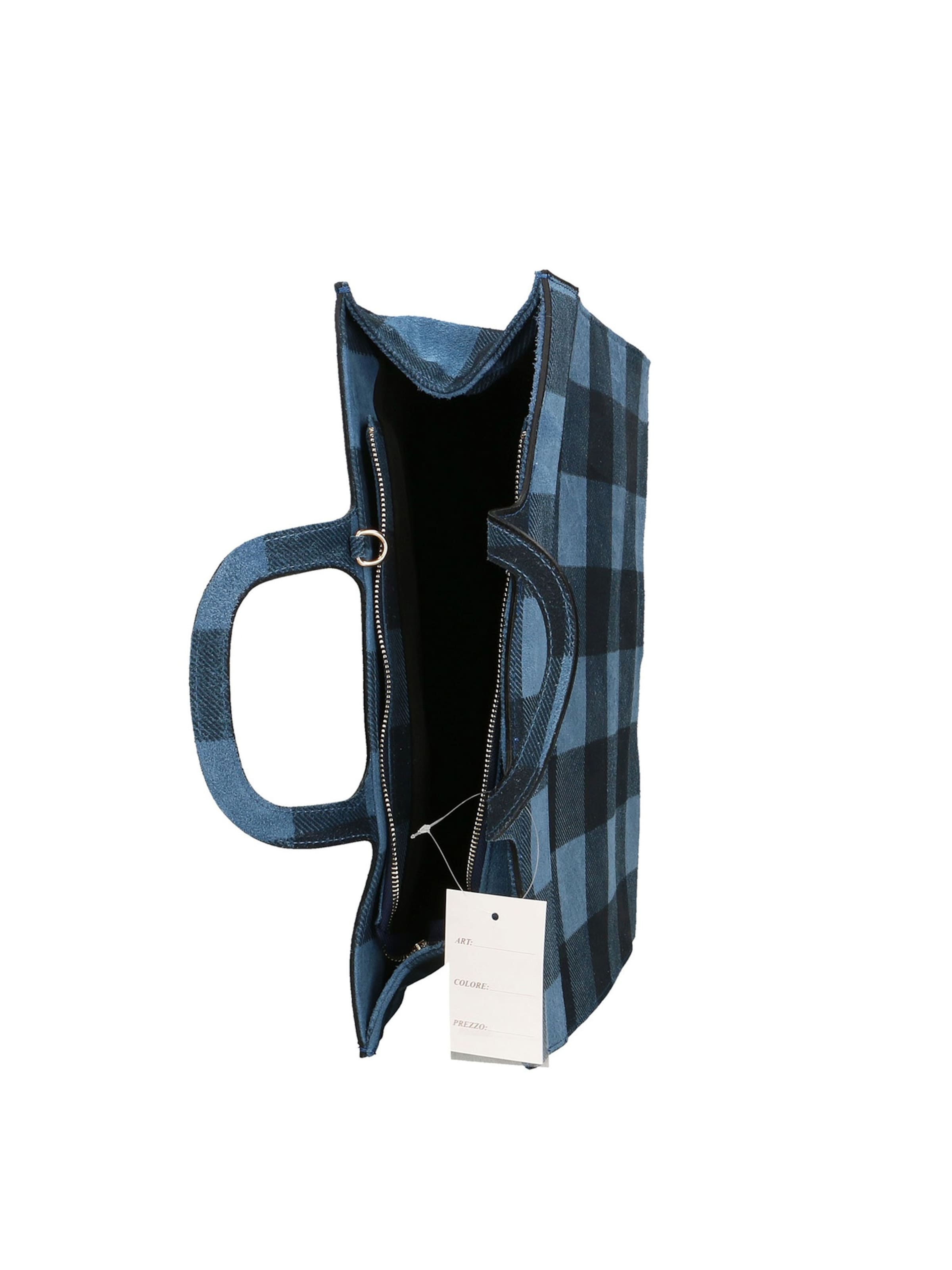 Borsa a mano 'Borsa a Mano Donna Ivy Design Vera Pelle Scamosciata Made in Italy' di Gave Lux in blu