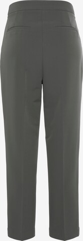 LASCANA Regular Pleated Pants in Grey