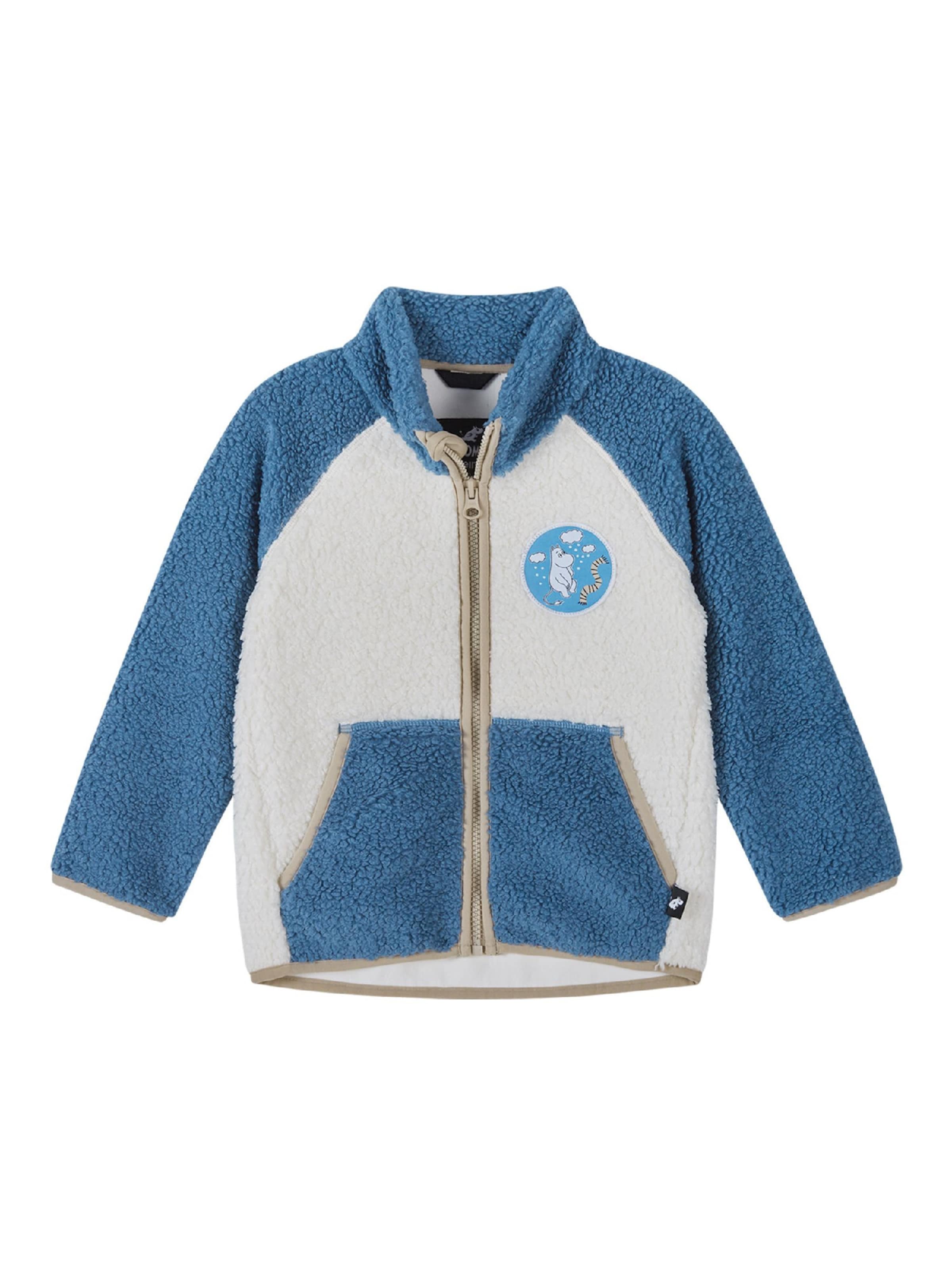 Reima Fleece jas 'Moomin Kramgo' in Blauw: voorkant