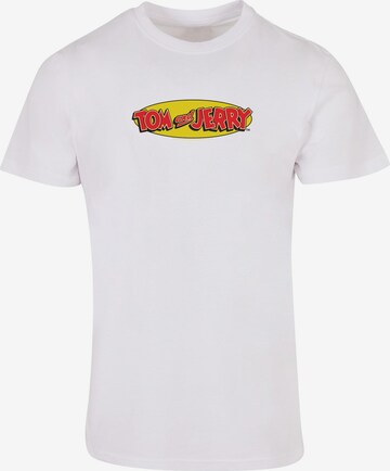 T-Shirt 'Tom And Jerry' ABSOLUTE CULT en blanc : devant