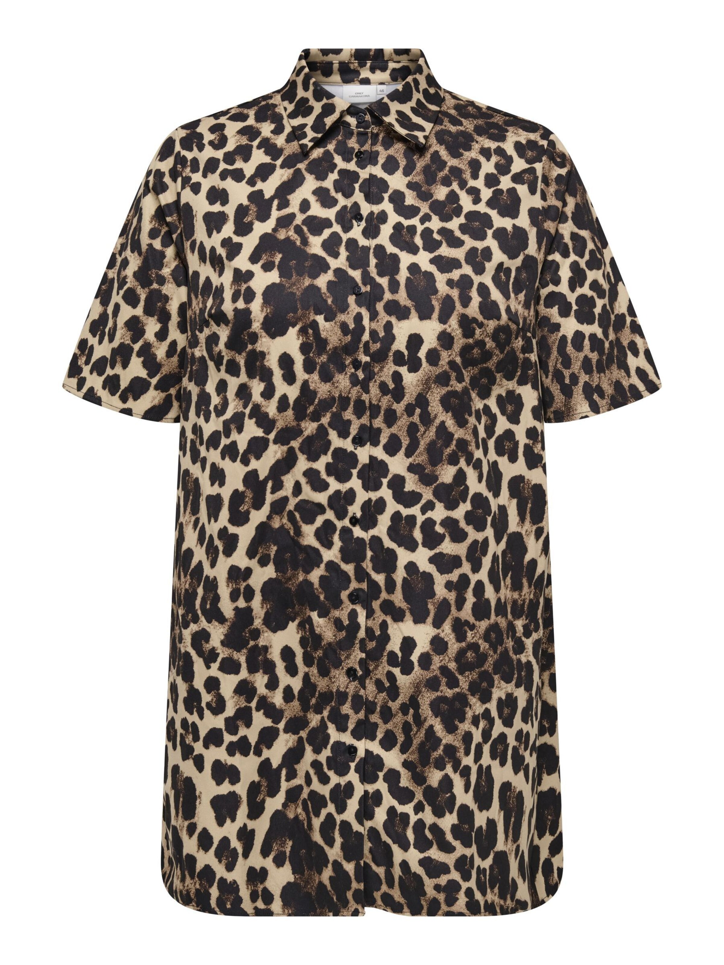 ONLY Carmakoma Kjole 'CASHI' i beige / brun / sort, Produktvisning