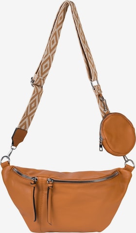 styleBREAKER Crossbody bag 'Halbmond Crossbody Bag Set 3-Teilig' in Brown: front