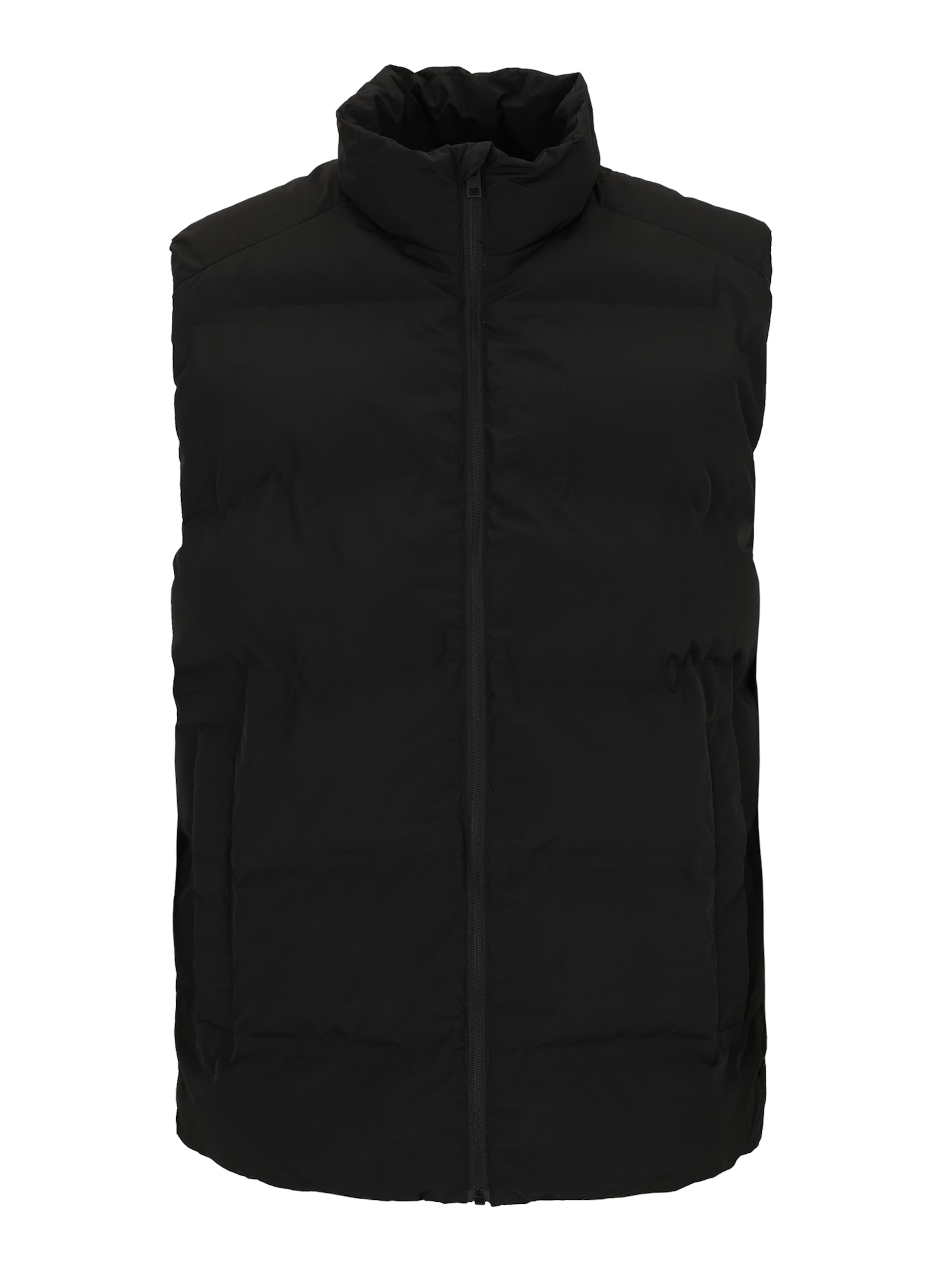 Jack & Jones Plus Елек 'JJESOHO' в черно: отпред