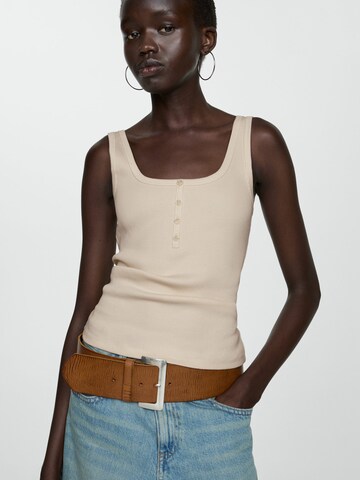 MANGO Overdel 'BRISA' i beige: forside