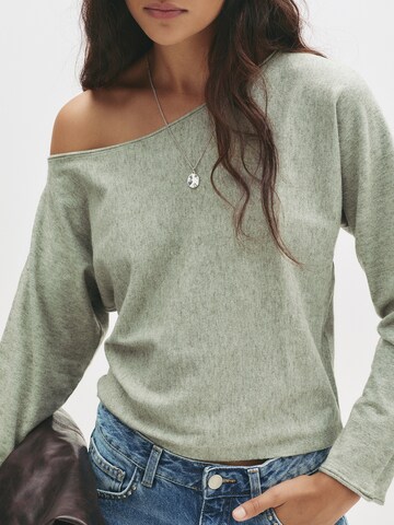 Pull&Bear Pulóver - zöld