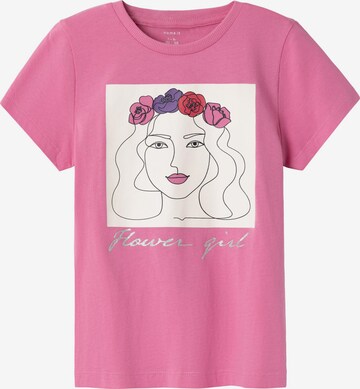 NAME IT - Camiseta 'BEATE' en rosa: frente