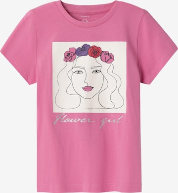 NAME IT T-shirt 'BEATE' i rosa: framsida