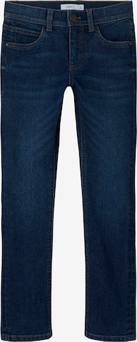 mėlyna NAME IT Prigludęs Džinsai 'NKMSilas': priekis