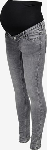 Only Maternity Skinny Jeans 'BELLY' in Grau