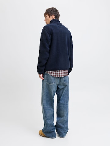 JACK & JONES Fleecejakke 'JJThatcher' i blå
