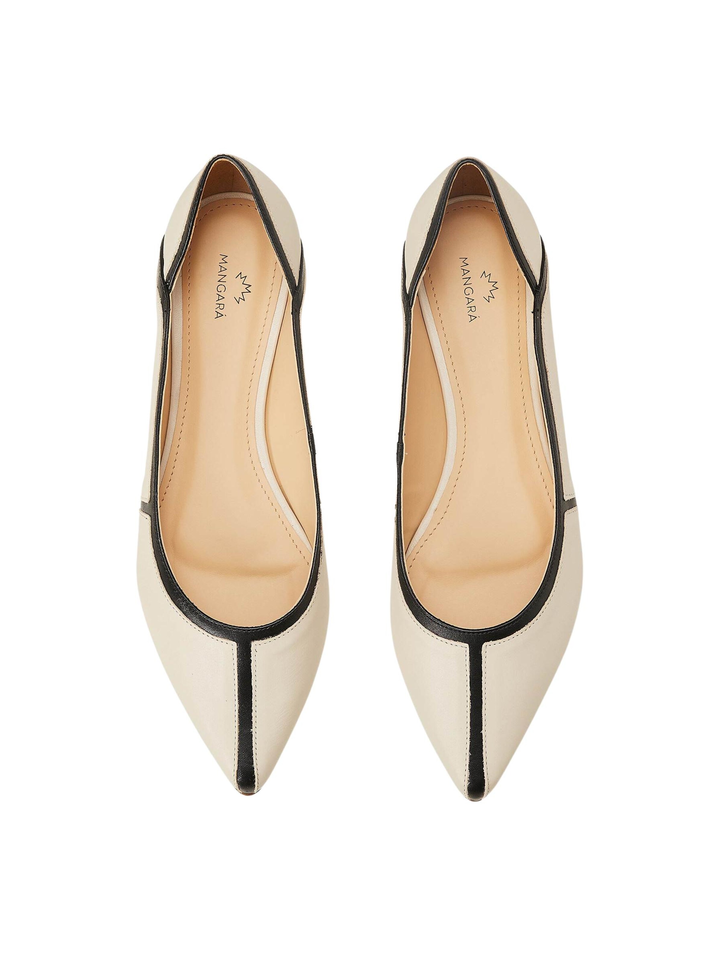 Mangara Atelier - Bailarina 'Ballerines Mangara Pitanga en cuir' en beige