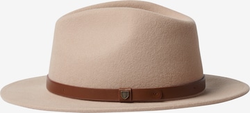 Pălărie 'MESSER FEDORA' de la Brixton pe bej: față