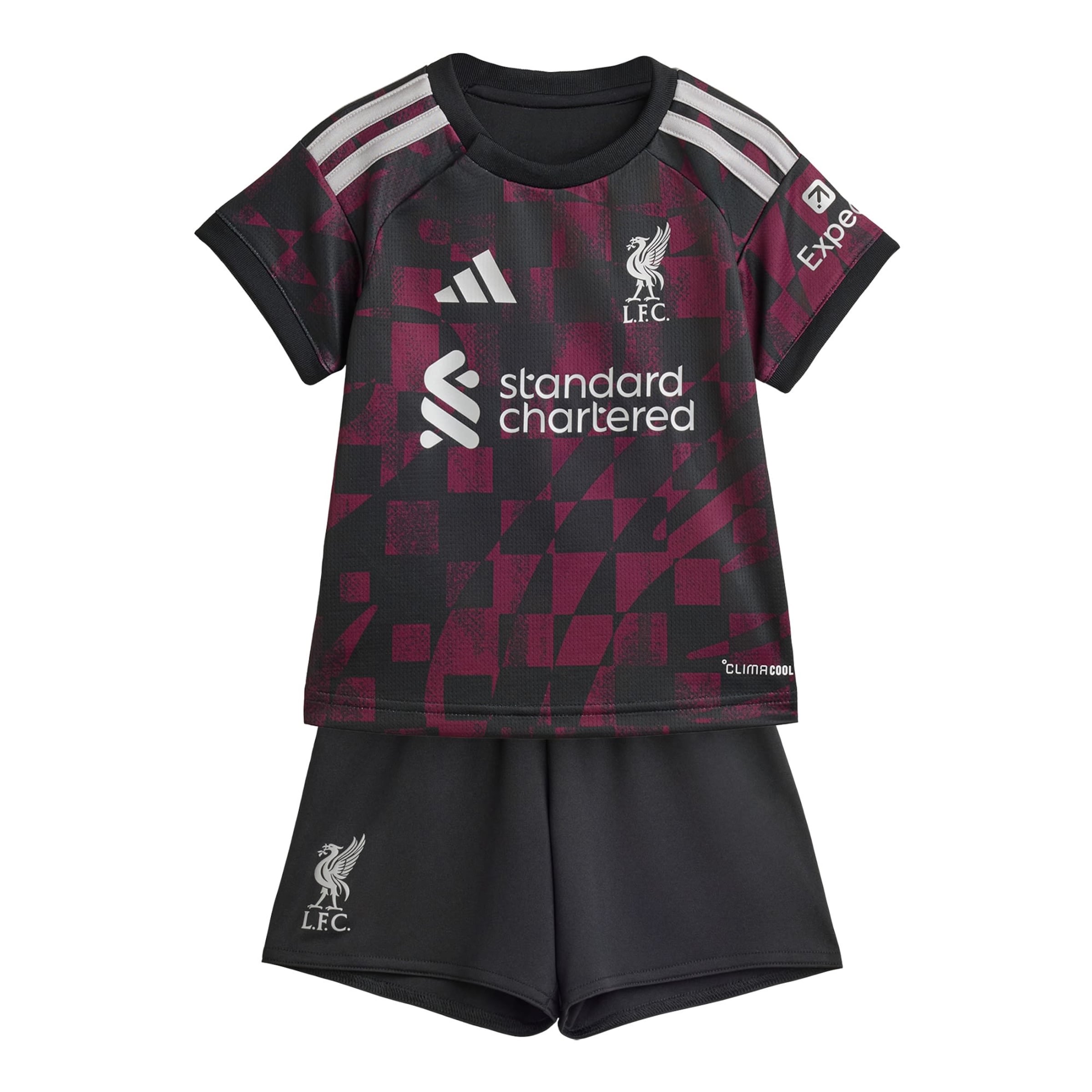 ADIDAS PERFORMANCE Survêtement 'FC Liverpool 26/27' en 68 en lie de vin / noir / blanc, Vue avec produit