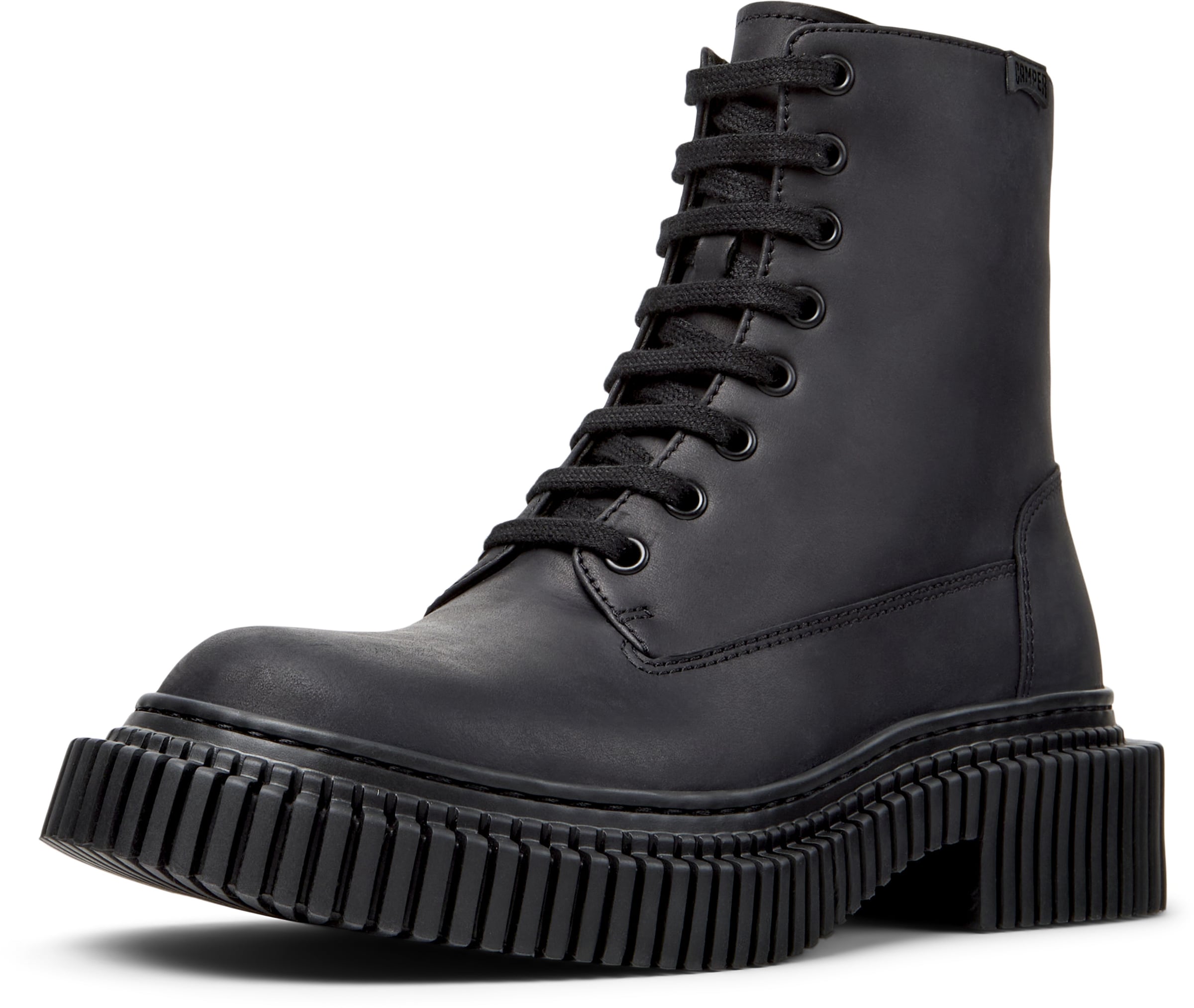 CAMPER Veterlaarsjes 'Pix Berlin' in Zwart: voorkant