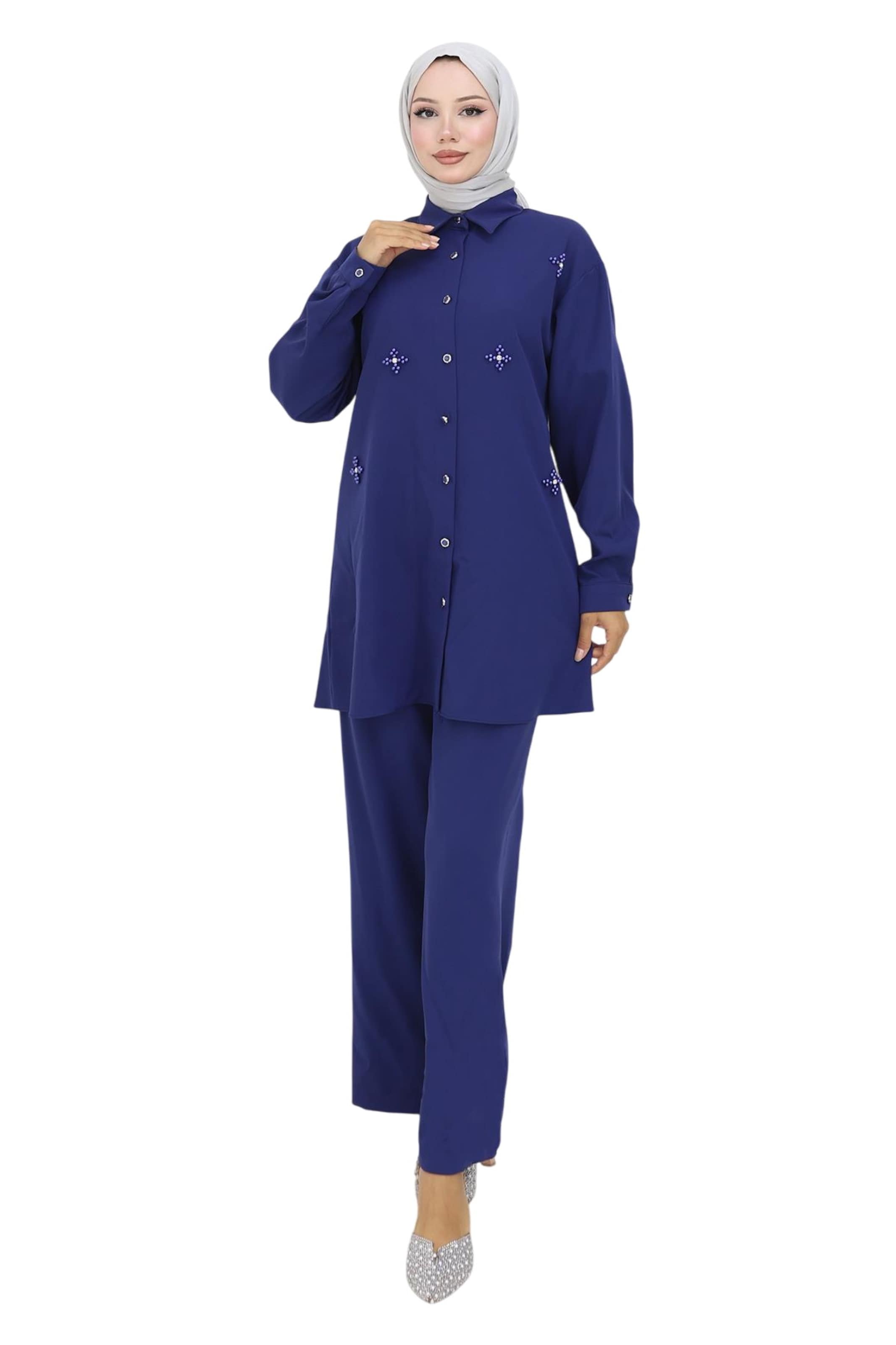 MODAMIHRAM Hosenanzug in Blau: Vorderseite