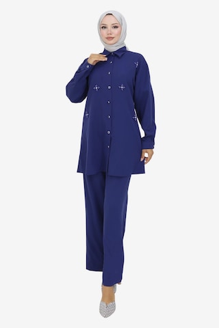 MODAMIHRAM Hosenanzug in Blau: Vorderseite