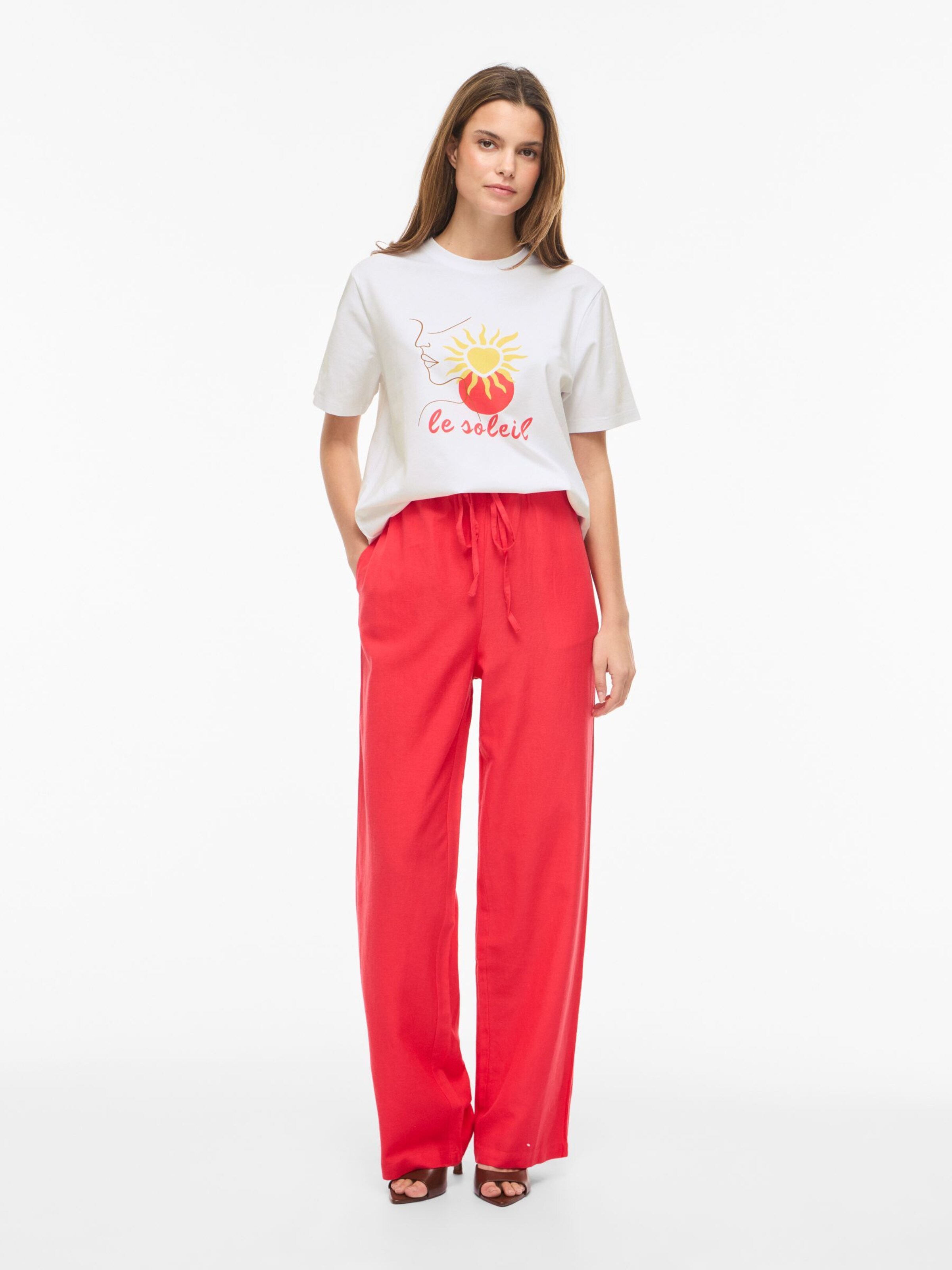 T-shirt ' VINORA' VILA en blanc
