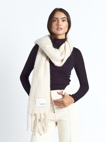 Maze Schal in Weiß: Vorderseite