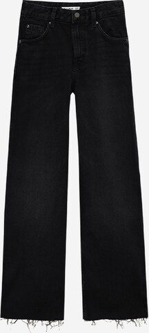 Wide leg Jeans di Pull&Bear in nero: frontale