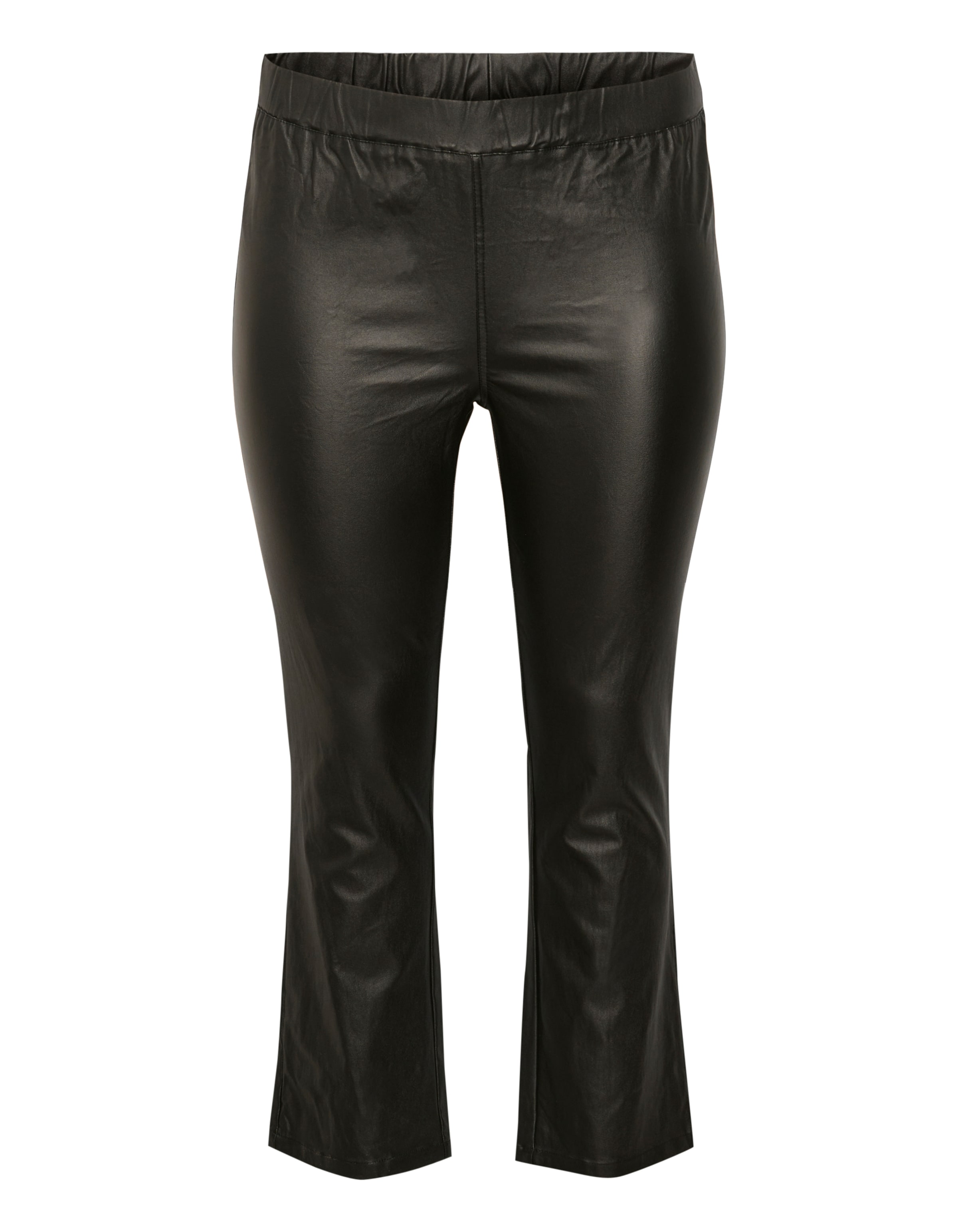 KAFFE CURVE Flared Hose 'Cadiana' in Schwarz: Vorderseite