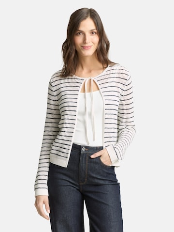 TOM TAILOR Strickjacke in Weiß: Vorderseite
