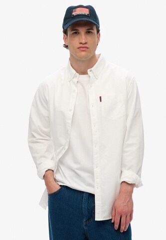 Superdry Overhemd in Wit: voorkant