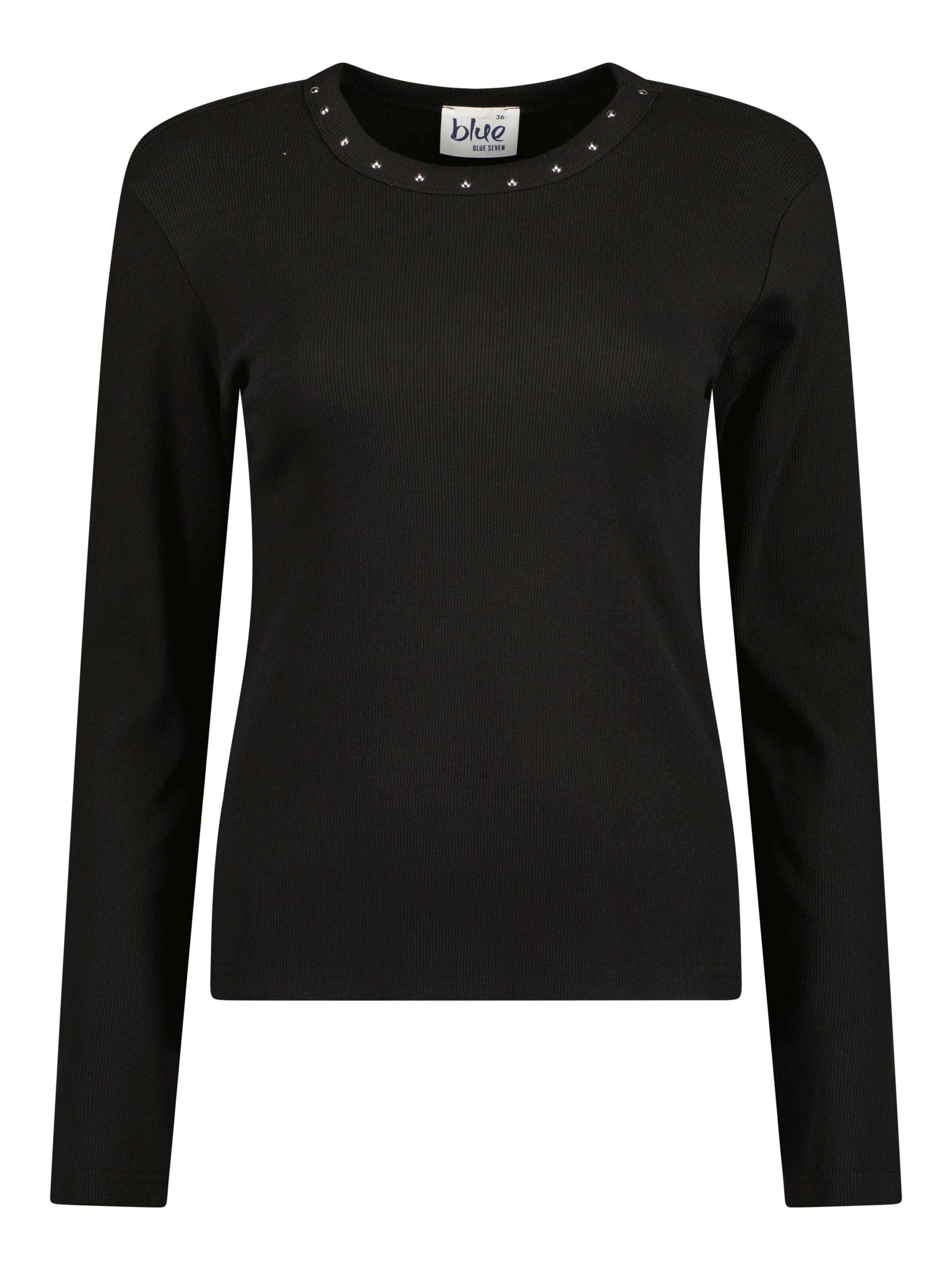 BLUE SEVEN Shirt in Black: front