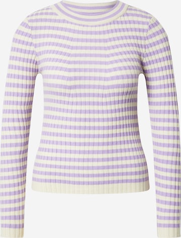 PIECES Sweater 'Crista' in Purple: front