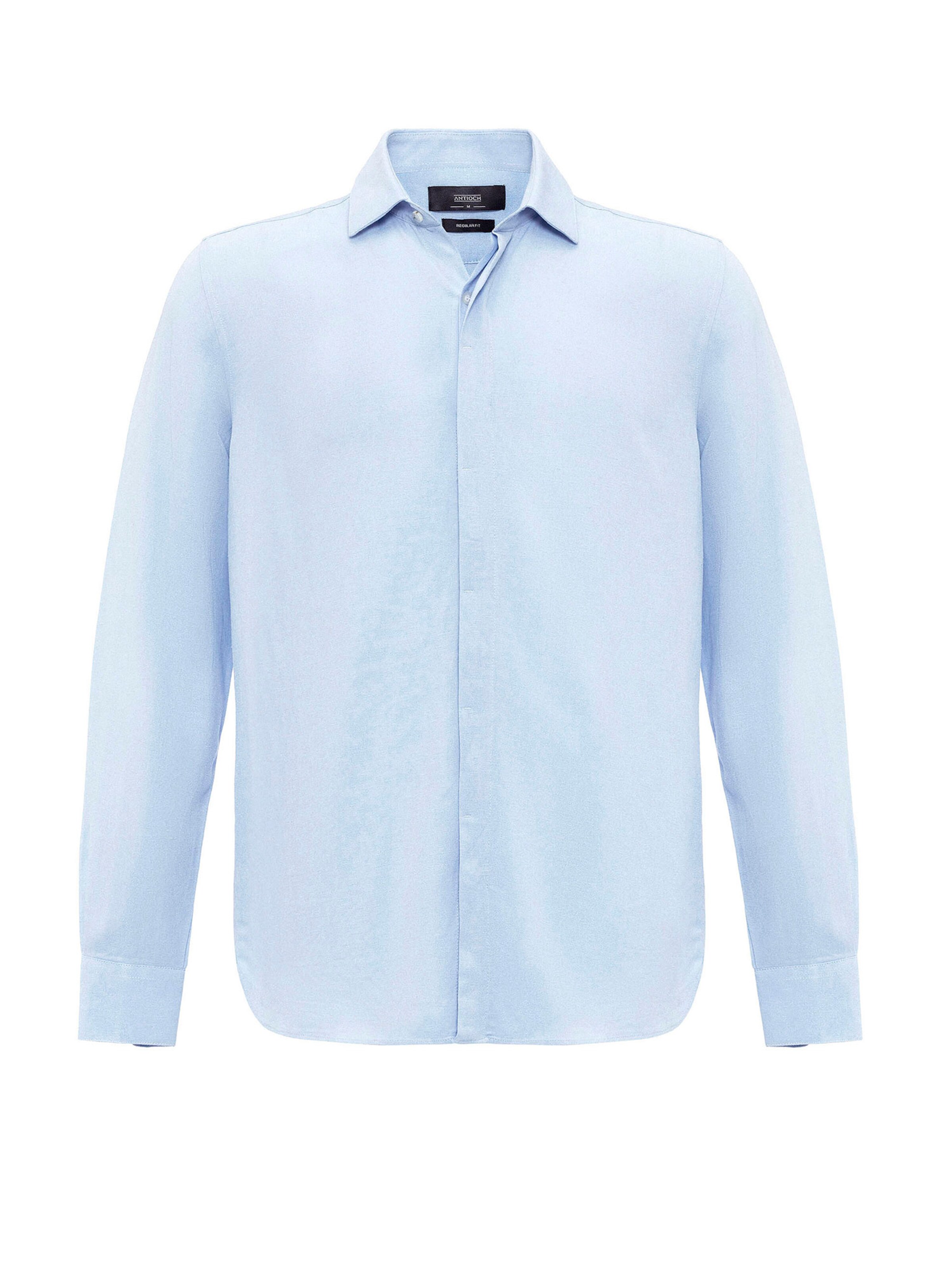 Coupe regular Chemise Antioch en bleu : devant