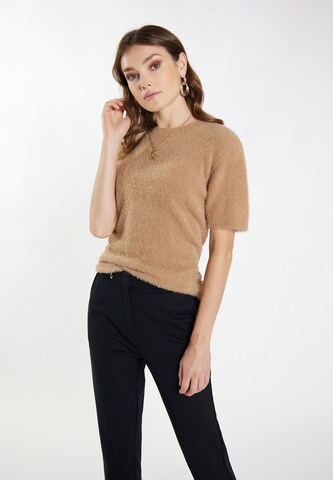 faina Sweater 'Nally' in Brown: front