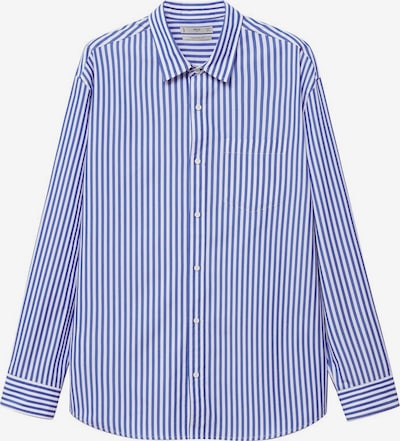 MANGO MAN Button Up Shirt 'Nantes' in marine blue / White, Item view