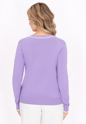 faina Knit cardigan in Purple