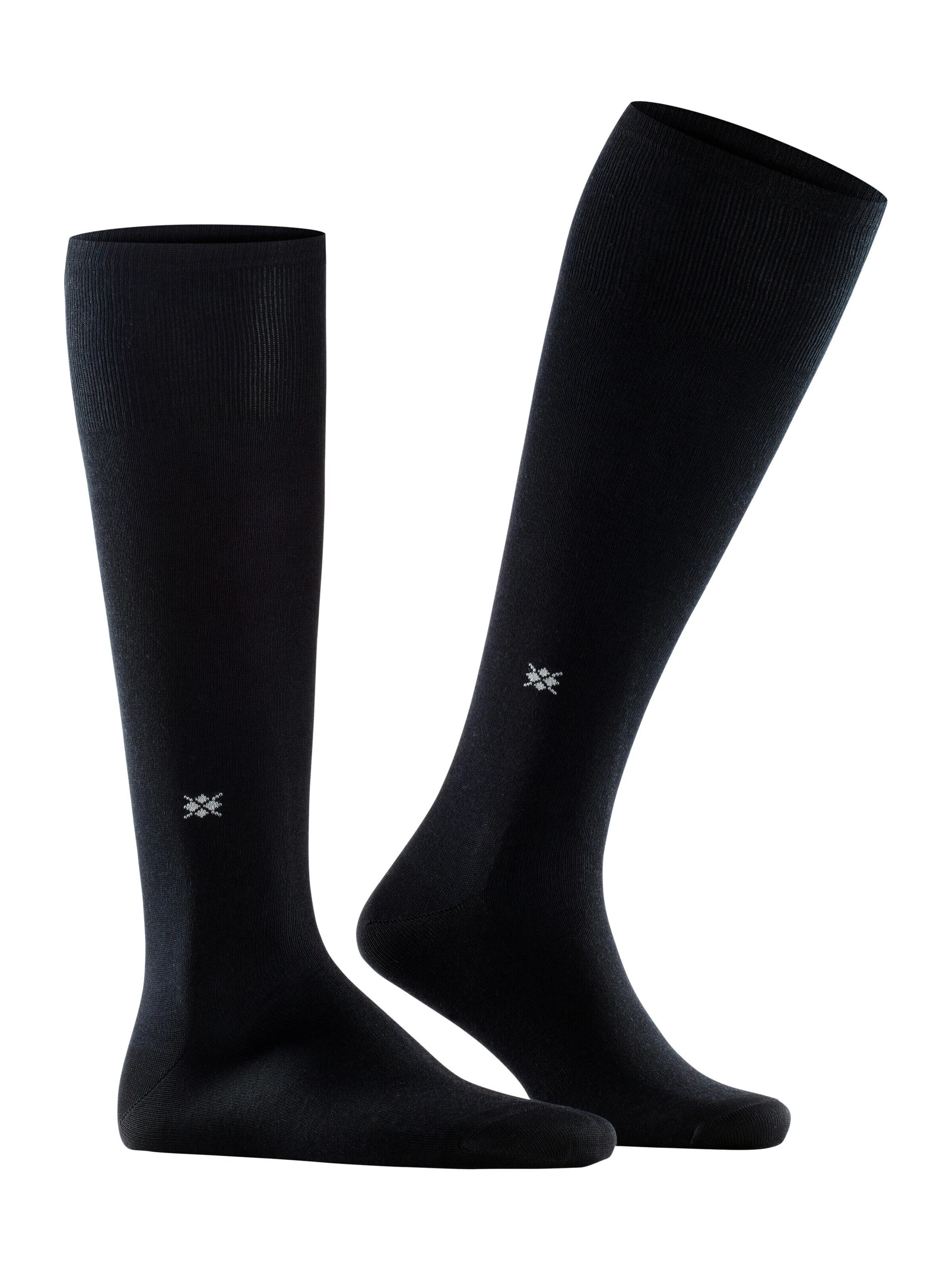 BURLINGTON Knee High Socks 'Dublin' in Black