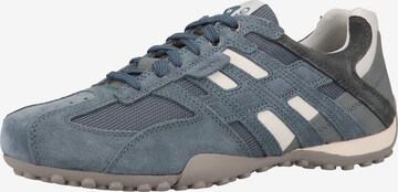 Sneaker bassa 'Uomo Snake' di GEOX in blu: frontale