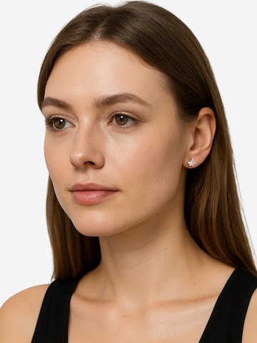 Sofia Milani Earrings 'Ginkgo Leaf' in Silver