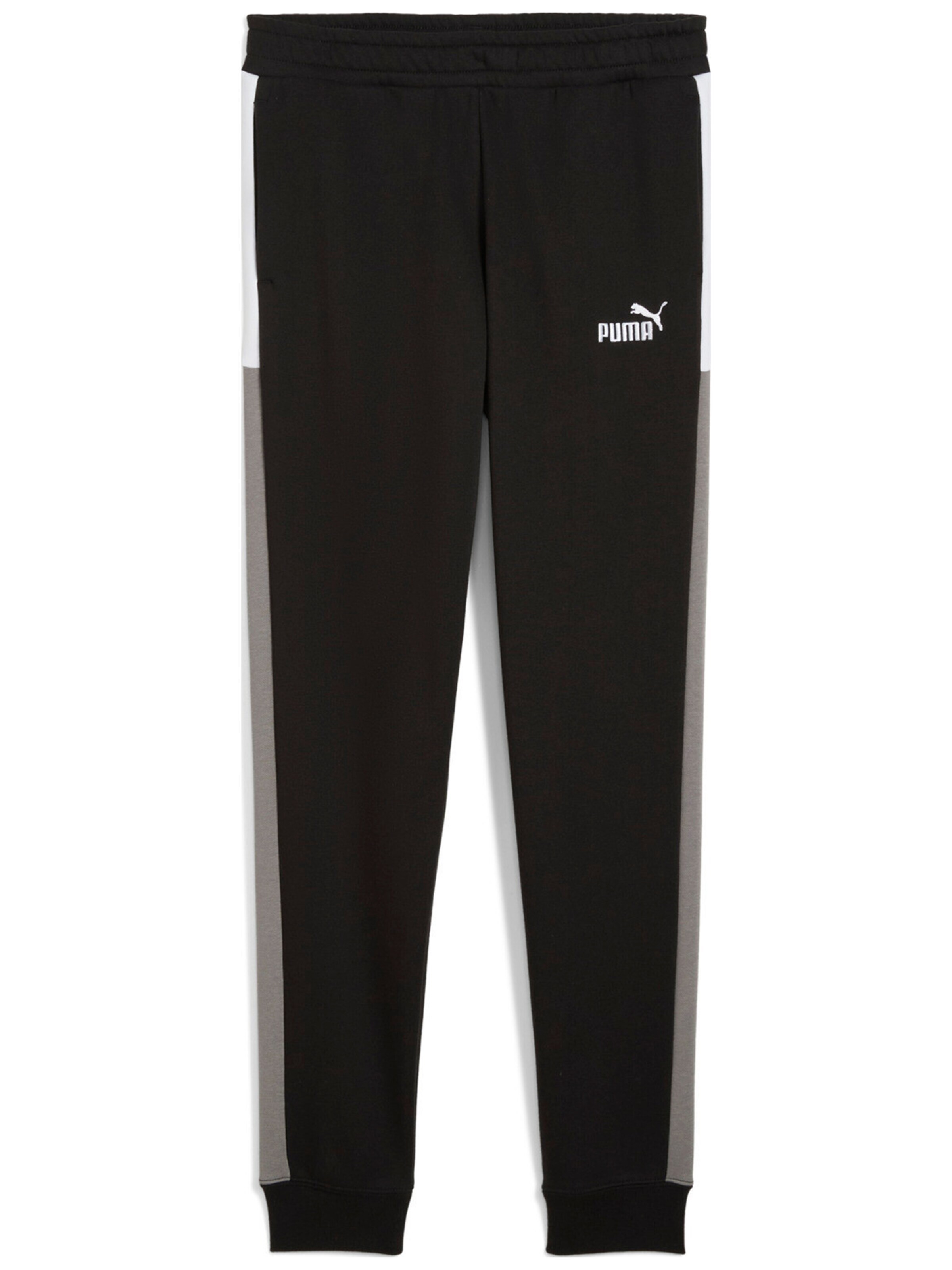 PUMA - regular Pantalón deportivo 'Puma Ess Block Sweatpants' en negro: frente