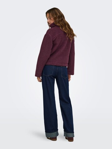 ONLY Fleecejacke 'ONLMegan' in Rot