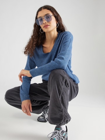 VERO MODA Trui 'LEFILE' in Blauw