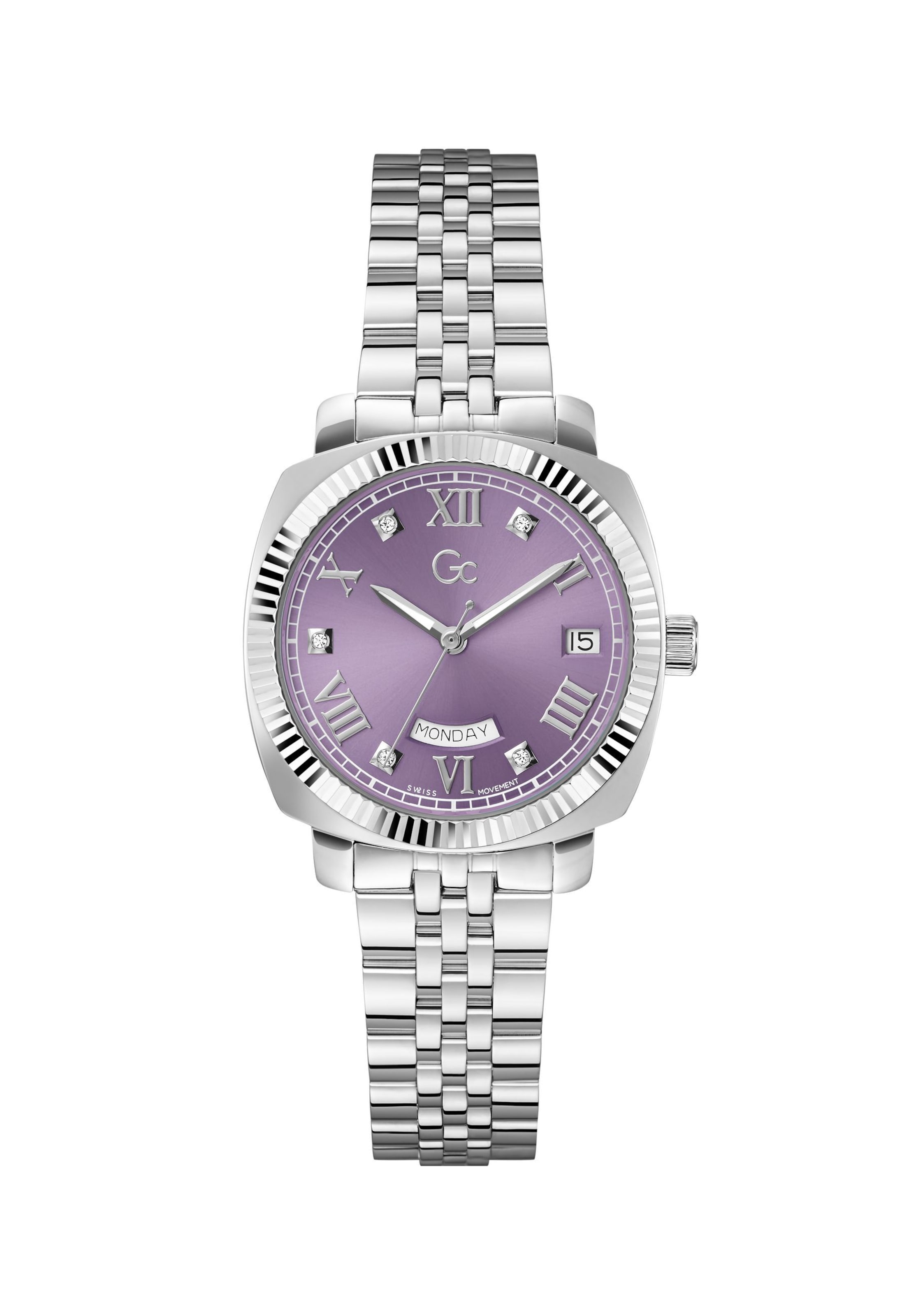 Gc Analog watch 'Flair Coussin Lady' in Silver: front
