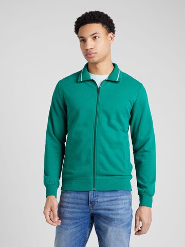 s.Oliver Sweatvest in Groen: voorkant