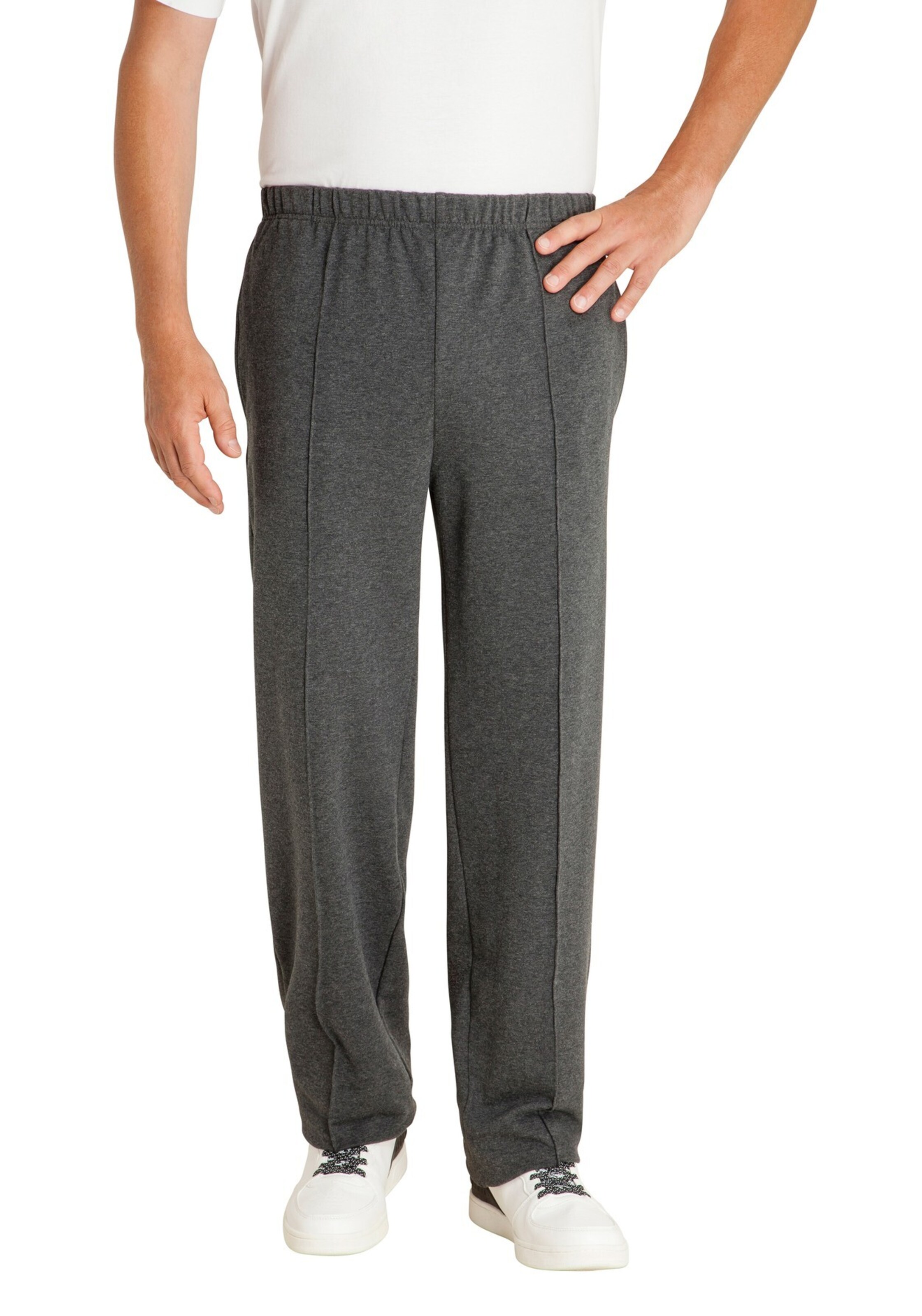 HAJO Normální Kalhoty – šedá: přední strana